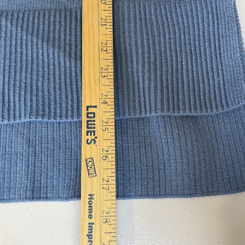 Philosophy Sweater V-Neck High Low‎ Hem Ribbed Cuffs Lightweight Blue Women's XS - Picture 9 of 12